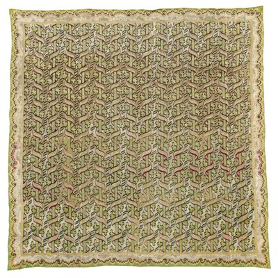 Panneau de broderie en soie de Bargello - Italian School